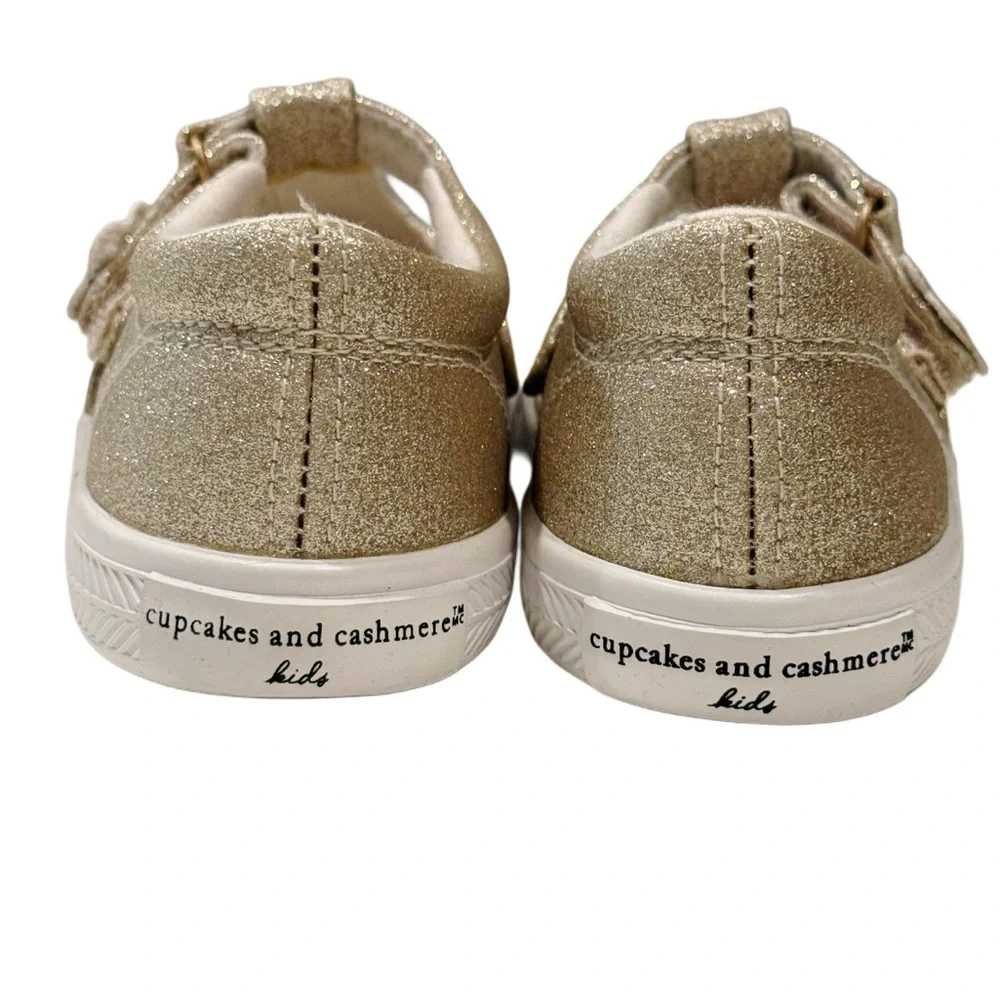 Cupcakes & Cashmere Gold Sparkly shoes